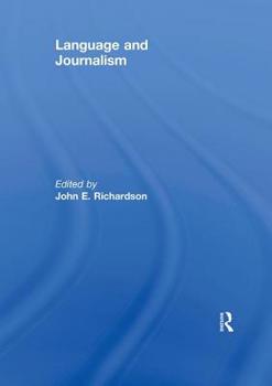 Paperback Language and Journalism (Journalism Studies) Book