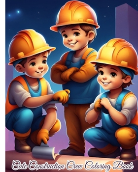 Paperback Cute Construction Crew Coloring Book: Construction Adventures, Construction Site Themed Coloring Pages For Kids, Boys Book