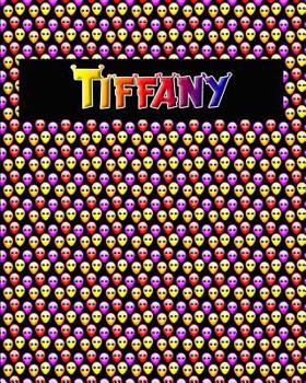 Paperback 120 Page Handwriting Practice Book with Colorful Alien Cover Tiffany: Primary Grades Handwriting Book