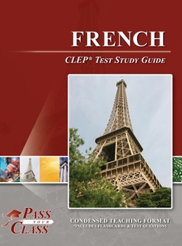 Hardcover French CLEP Test Study Guide Book
