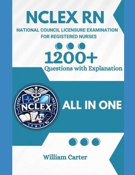 Paperback NCLEX RN Prep Book with 1200+ Updated Questions and Explanations: NCLEX-RN Book