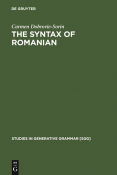 Hardcover The Syntax of Romanian Book