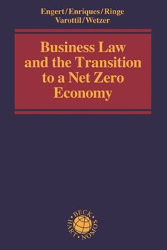 Paperback Business Law and the Transition to a Net Zero Economy Book