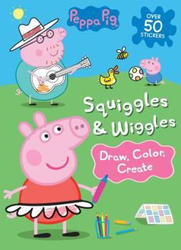 Paperback Squiggles & Wiggles: Draw, Color, Create (Peppa Pig) Book