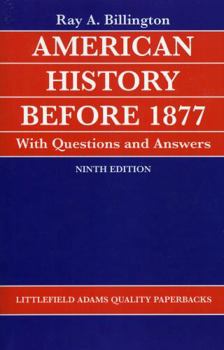 Paperback American History before 1877 with Questions and Answers Book