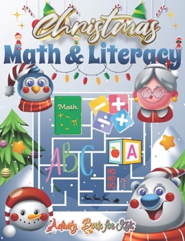 Paperback Christmas Math and Literacy Activity Book for Kids: Holiday Math and Reading Adventures [Spanish] Book