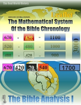 THE MATHEMATICAL SYSTEM OF THE BIBLE CHRONOLOGY: The exact year of every major Bible History Event