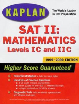 Paperback KAPLAN SAT II: MATHEMATICS 1999-2000 Book