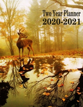 Two Year Planner 2020-2021: Deer Monthly Planner 8.5 x 11