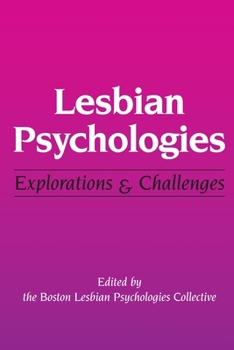 Paperback Lesbian Psychologies: Explorations and Challenges Book