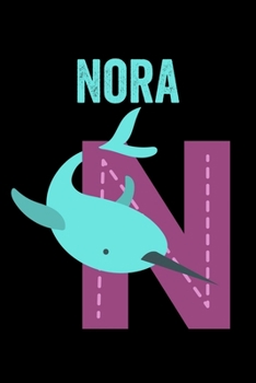 Paperback Nora: Animals Coloring Book for Kids, Weekly Planner, and Lined Journal Animal Coloring Pages. Personalized Custom Name Init Book
