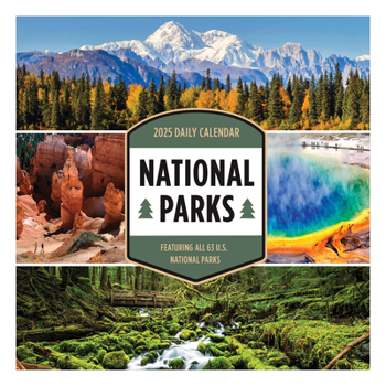 Calendar Cal 2025- 365 National Parks Daily Desktop Book