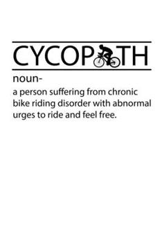 Paperback Notebook: Bicycle Chronic Cyclist Addiction Environment Gift 120 Pages, 6X9 Inches, Blank Book