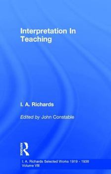 Hardcover Interpretation In Teaching V 8 Book