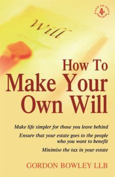 Paperback How to Make Your Own Will, 4th Edition Book