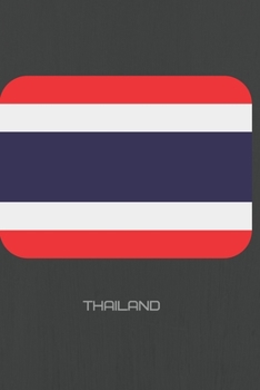 Paperback Thailand Flag Journal: Thai Pride Journal Notebook Diary 6" x 9" 120 lined pages Book