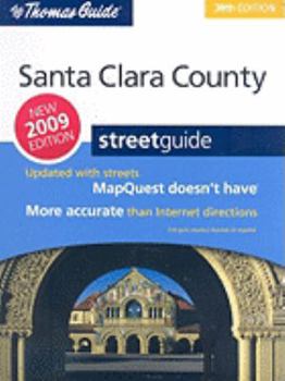 Spiral-bound Santa Clara County Street Guide Book