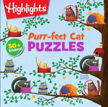 Paperback Purr-fect Cat Puzzles Book