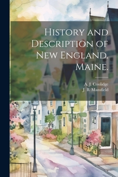 Paperback History and Description of New England. Maine. [German] Book