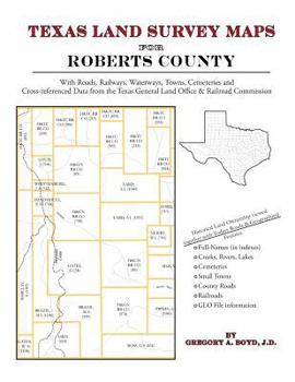 Paperback Texas Land Survey Maps for Roberts County Book