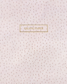 Paperback Graph Paper: Executive Style Composition Notebook - Cream Ostrich Skin Leather Style, Softcover - 8 x 10 - 100 pages (Office Essent Book