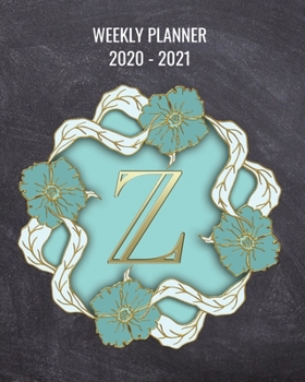 Paperback 2020-2021 Weekly Planner: 2 Year Weekly & Monthly View Organizer & Agenda with To-Do's - Monogram Letter Z Book