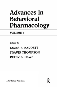 Hardcover Advances in Behavioral Pharmacology Book