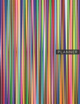Planner: Abstract Art Stripes 2 Year Monthly Planner with Note Pages (24 Months) | Jan 2020 - Dec 2021 | Month Planning | Appointment Calendar Schedule | Plan Each Day, Set Goals & Get Stuff Done