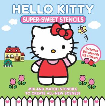 Spiral-bound Hello Kitty Super-Sweet Stencils Book