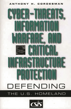 Hardcover Cyber-Threats, Information Warfare, and Critical Infrastructure Protection: Defending the U.S. Homeland Book