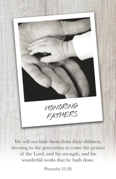 Misc. Father's Day Bulletin: Honoring Fathers (Package of 100): Psalm 78:4 (Kjv) Book