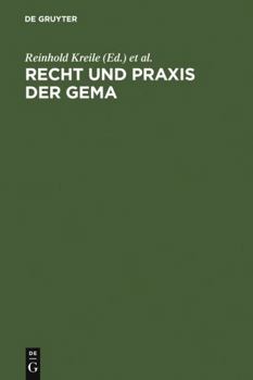 Hardcover Recht und Praxis der GEMA: Handbuch und Kommentar (German Edition) [German] Book