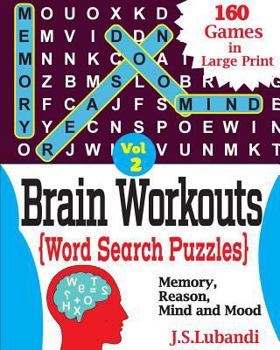 Paperback Brain Workouts(WORD SEARCH) Puzzles [Large Print] Book