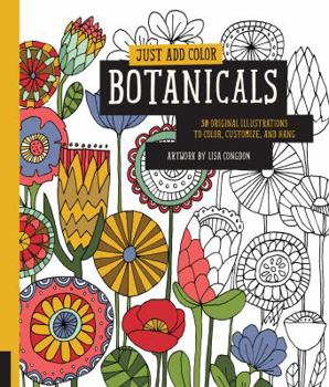 Paperback Botanicals: 30 Original Illustrations to Color, Customize, and Hang Book