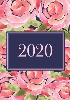 2020: Pink Rose Weekly/Monthly Planner January 2020-December 2020, Calendar Organizer Agenda With Notes, 7x 10 Executive