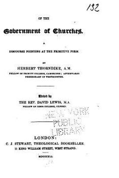 Paperback Of the Government of Churches, A Discourse Pointing at the Primitive Form Book