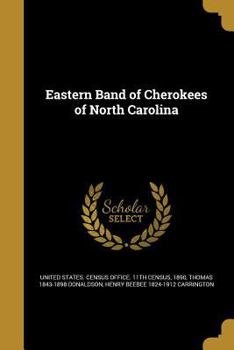 Paperback Eastern Band of Cherokees of North Carolina Book