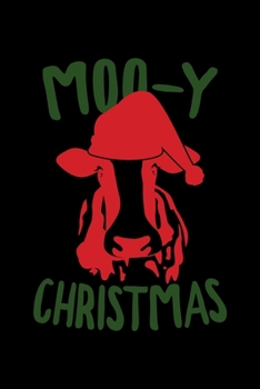 Moo-y Christmas: College Ruled Lined Writing Notebook Journal, 6x9, 120 Pages