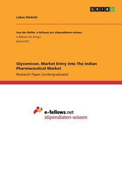 Paperback Glycemicon. Market Entry Into The Indian Pharmaceutical Market Book