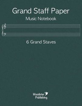 Paperback Grand Staff Paper Music Notebook 6 Grand Staves Book