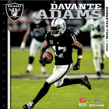 Las Vegas Raiders Davante Adams 2024 12x12 Player Wall Calendar