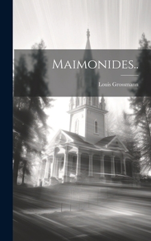 Hardcover Maimonides.. Book