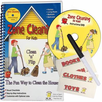 Spiral-bound Zone Cleaning for Kids Book