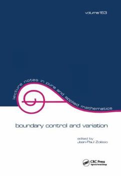 Hardcover Boundary Control and Variation Book