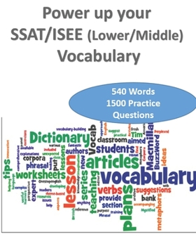 Paperback Power up your SSAT/ISEE (Lower/Middle) Vocabulary Book