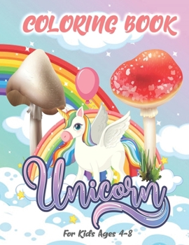 Paperback Unicorn Coloring Book for Kids Ages 4-8: 50 individual designs.Designs are single-sided. Book