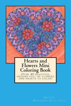 Paperback Hearts and Flowers Mini Coloring Book