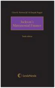 Hardcover Jackson's Matrimonial Finance Tenth edition Book