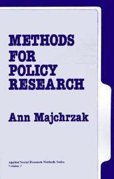 Paperback Methods for Policy Research Book