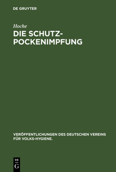 Hardcover Die Schutzpockenimpfung [German] Book